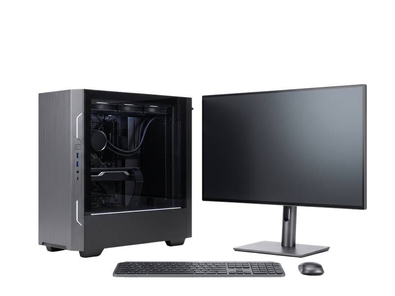 PC de escritorio de oficina con monitor